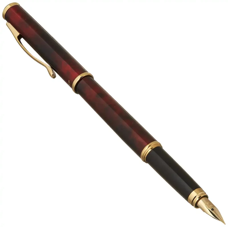 Pilot Cavalier Black and Red Fine Point Fountain Pen (F) FCA-5SR-BR