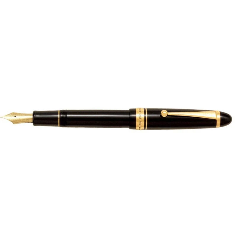 Pilot Custom 743 Black Axis Fountain Pen with Medium Fine Point FKK3000RBFM