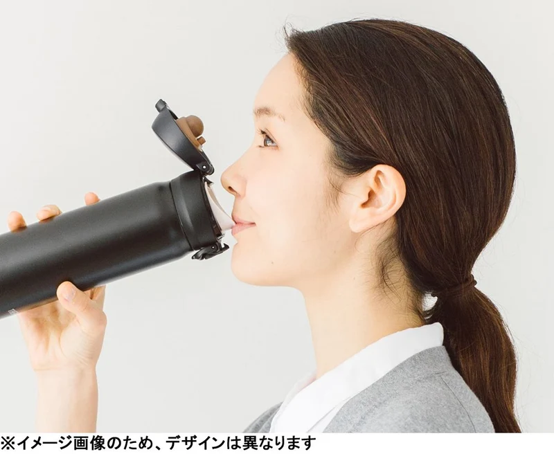 Thermos 0.4L Water Bottle Vacuum Insulated Mobile Mug One Touch Open Japan Jnl-402 Navy Yellow