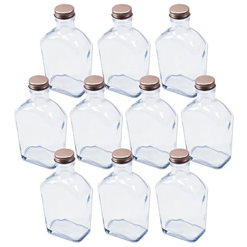 Rhyme Japan Herbarium Square Skittle Glass Bottle 200Cc Set Of 10