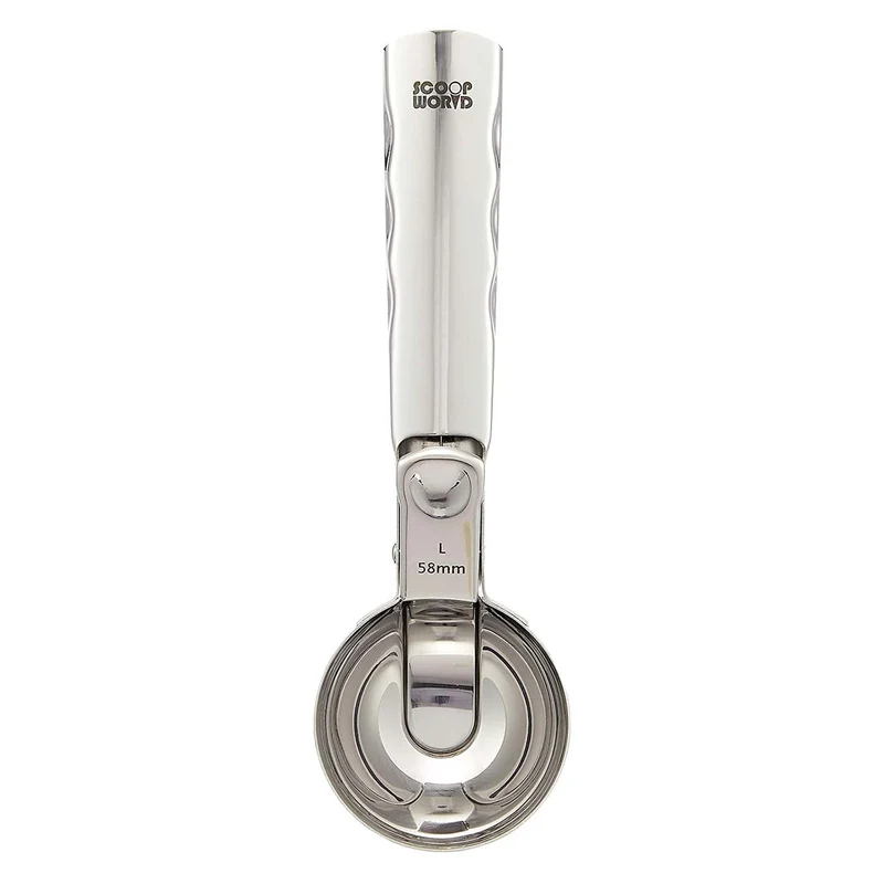 Gs Stainless Steel One-Push Ice Cream Scoop Small