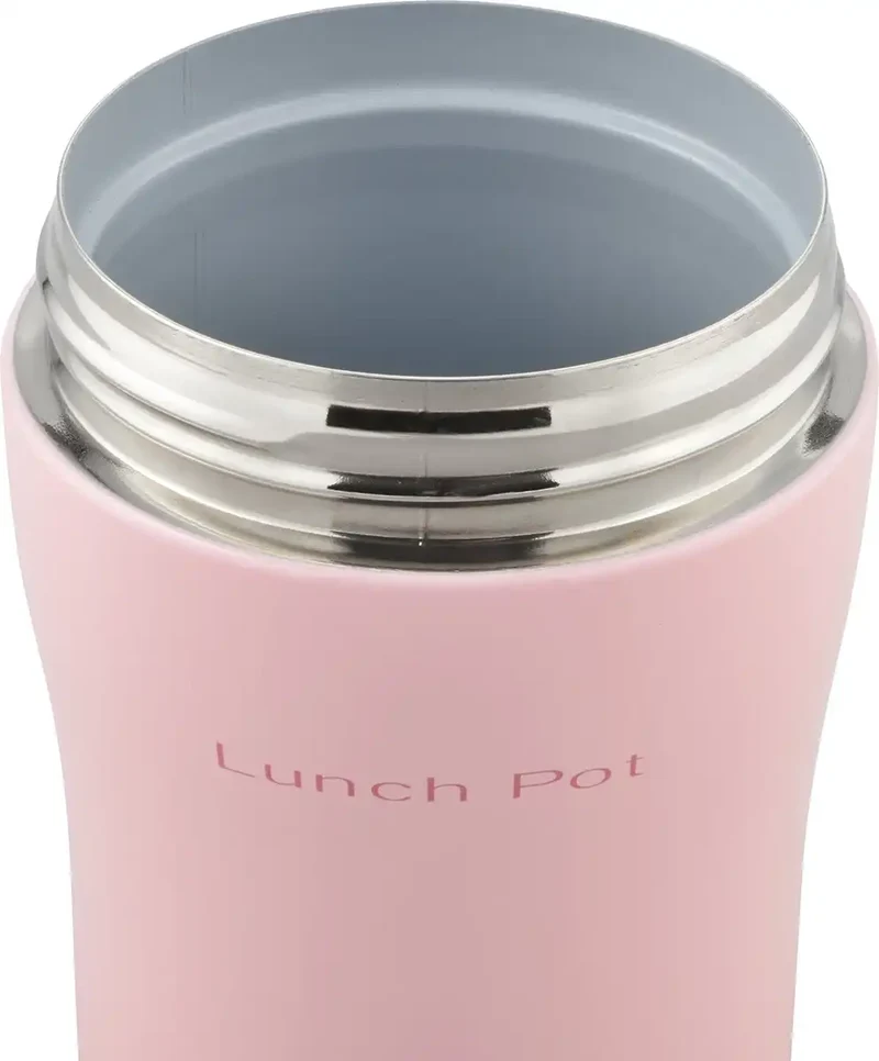 Wahei Freiz Bento Box 300Ml Pink Lunch Pot Japan - Heat&Cold Vacuum Insulation Ceramic Coat Flr-6856