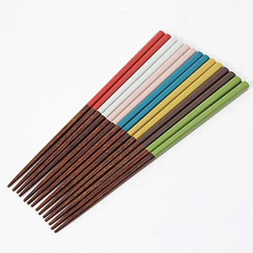 Kobayashi Lacquerware 7 Pairs 7Days Japan Wooden Chopsticks Set Dishwasher Safe - Wakasa-Nuri